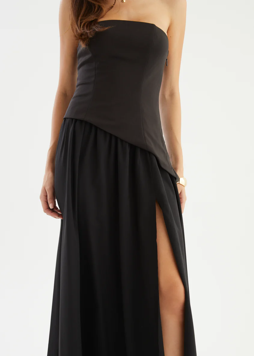 Noraah Strapless Maxi Dress - Black - Image 8
