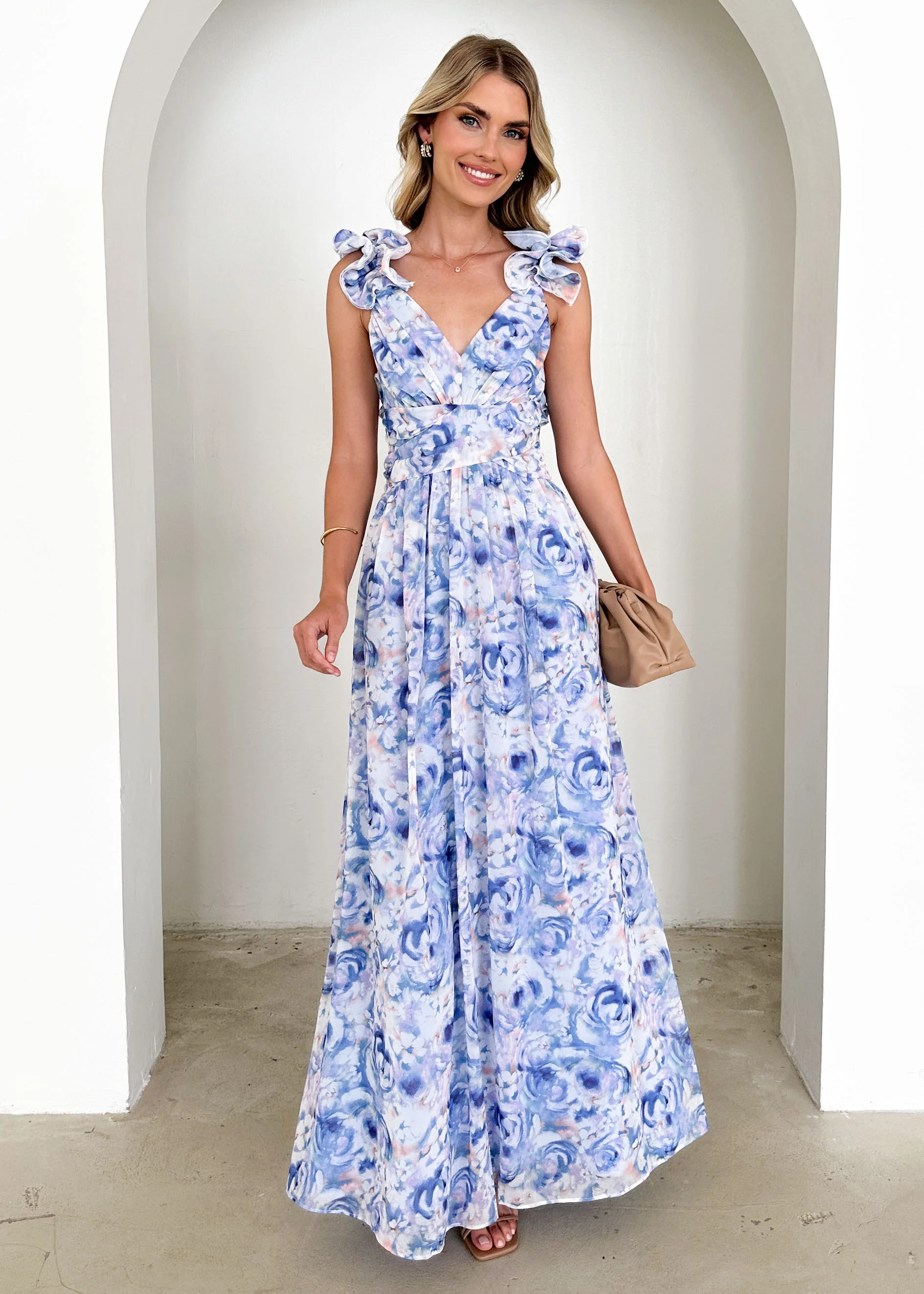 Odessa Maxi Dress - Peony Blue - Image 6