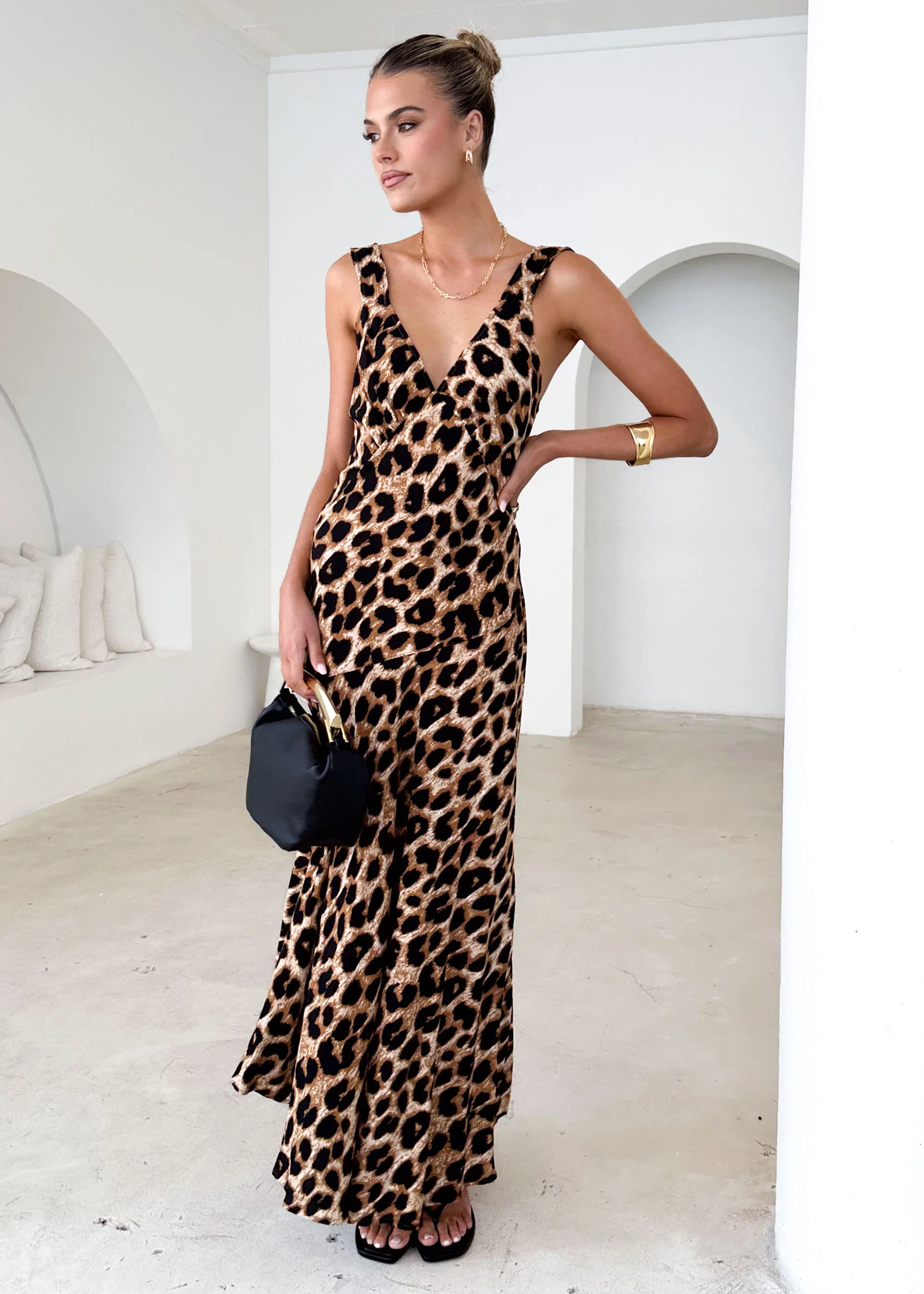 Orabelle Maxi Dress - Leopard - Image 3