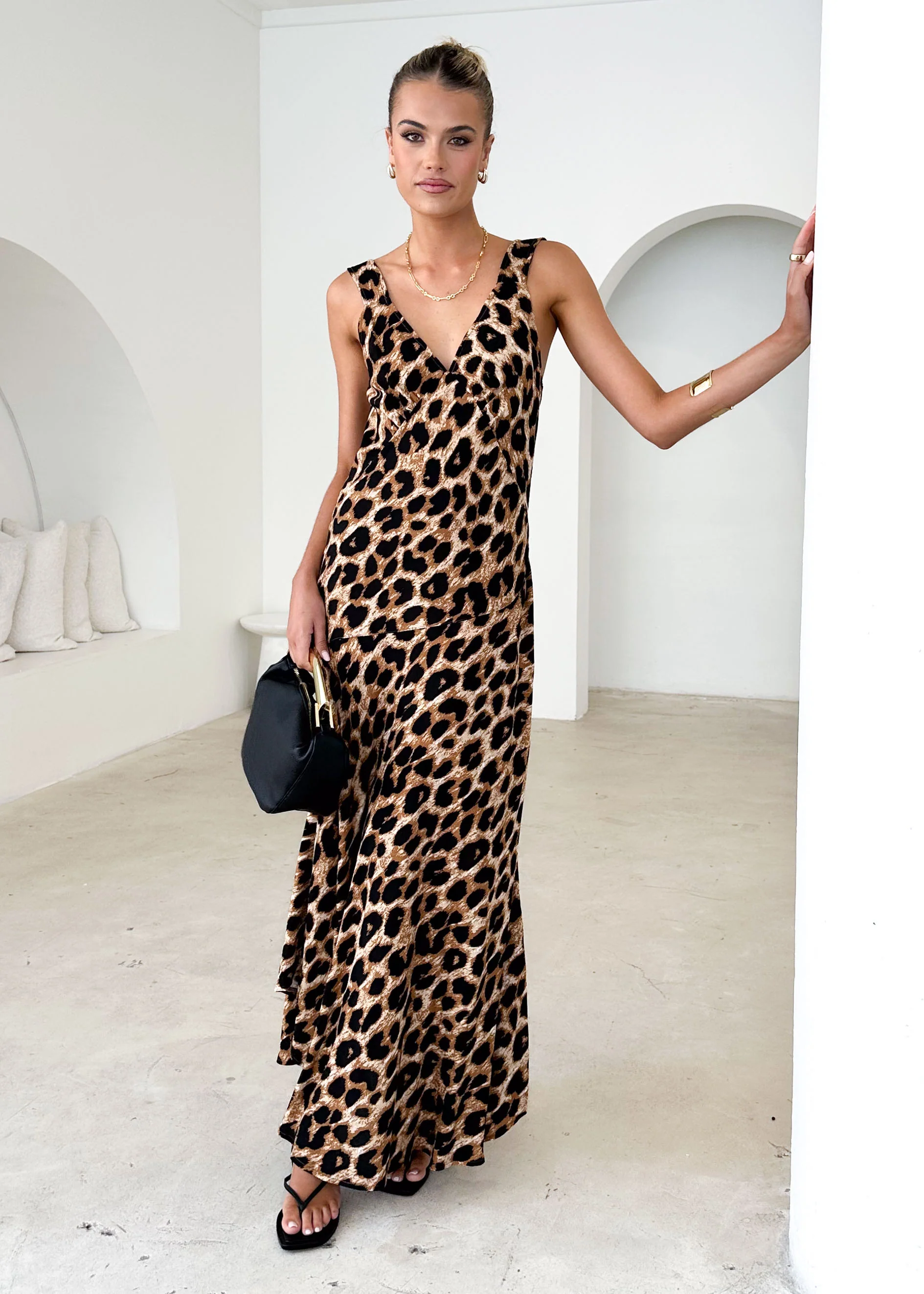 Orabelle Maxi Dress - Leopard - Image 4