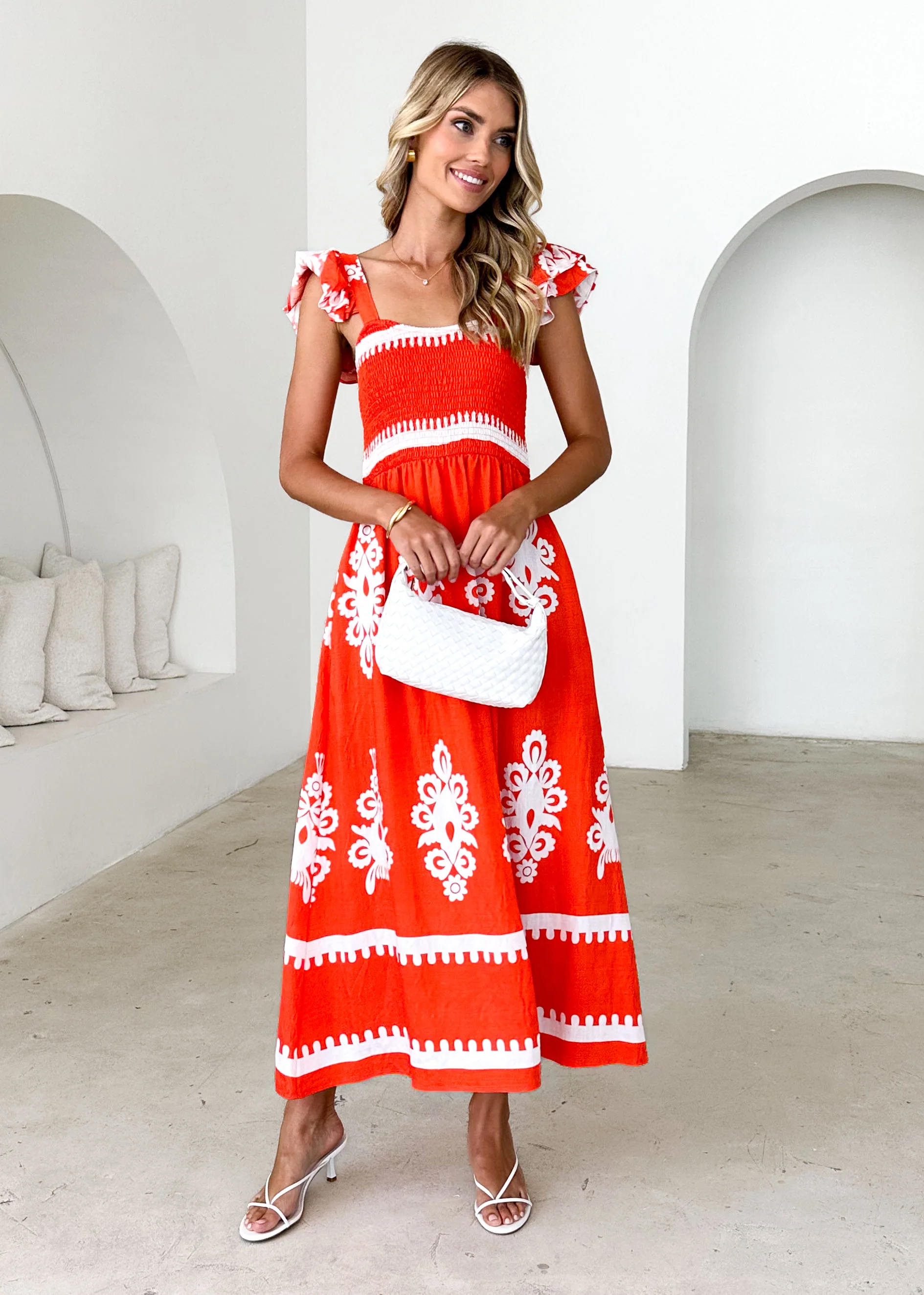 Outlaw Maxi Dress - Tangerine - Image 2