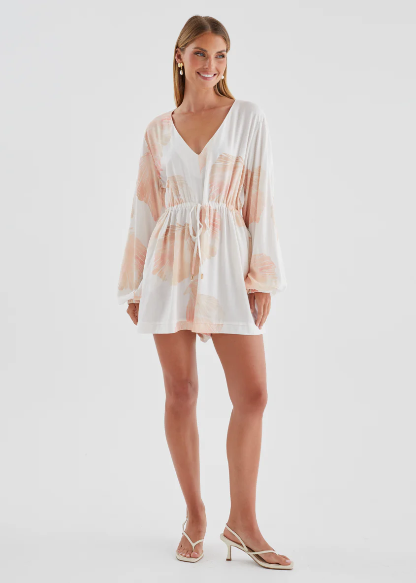 Peregian Playsuit - Peach Shell - Image 2