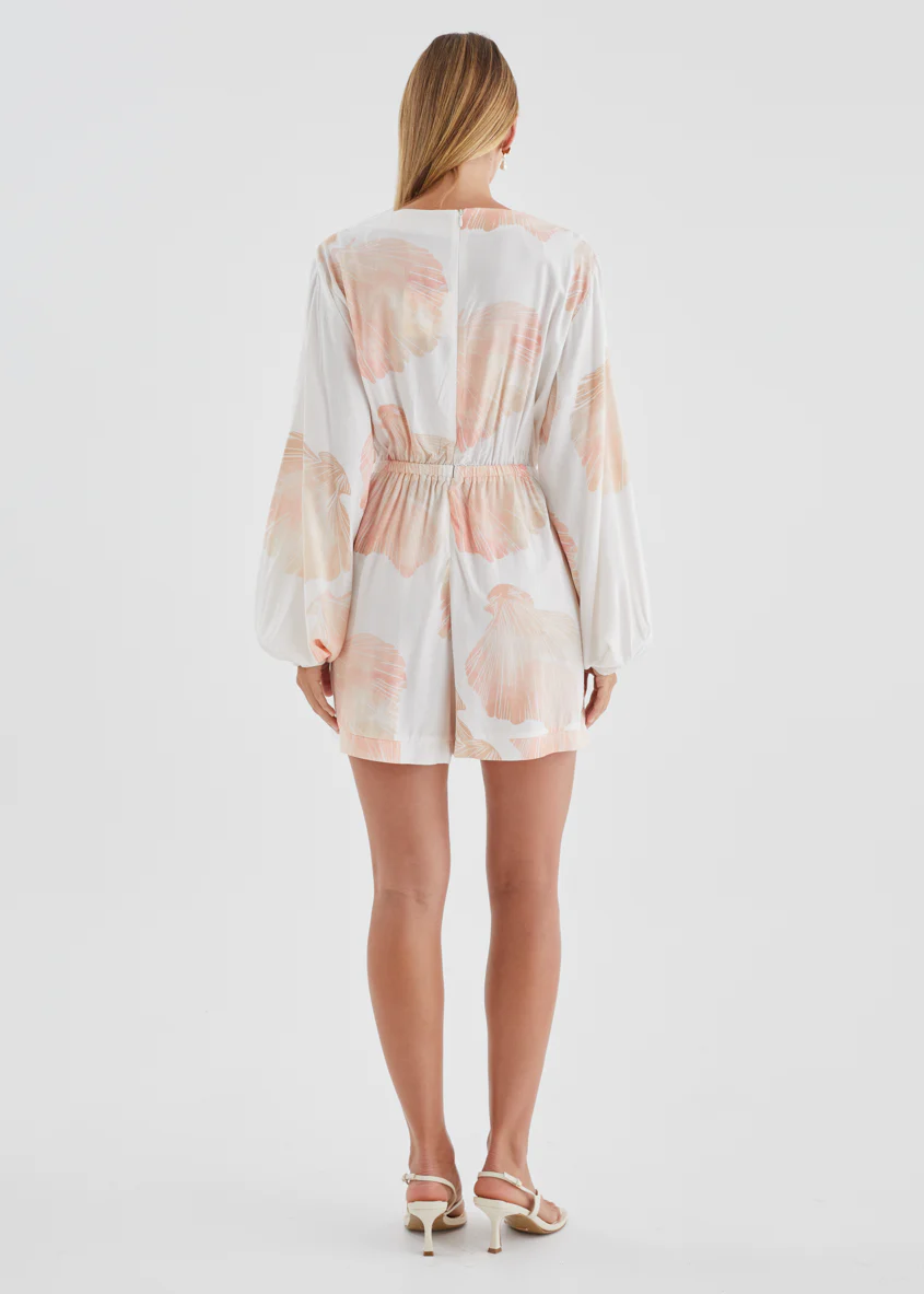 Peregian Playsuit - Peach Shell - Image 7