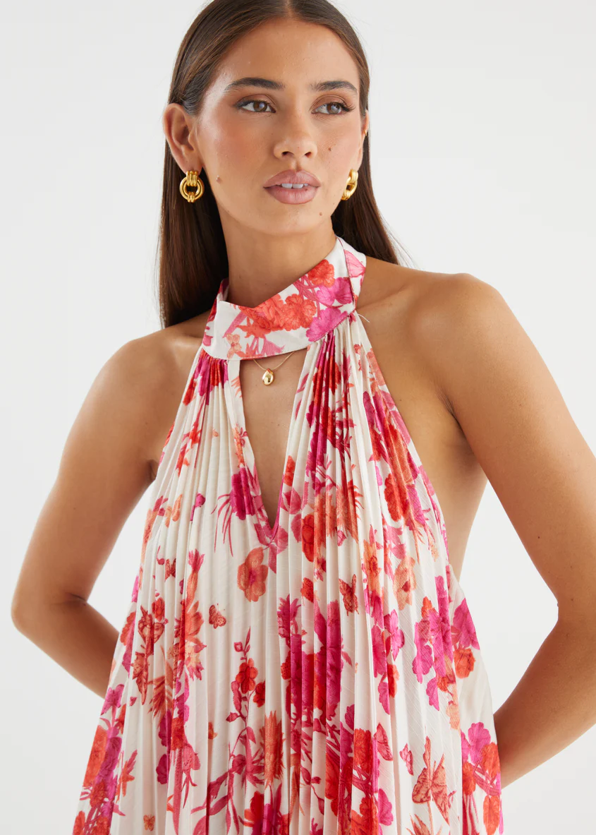Preta Maxi Dress - Magenta Floral - Image 2
