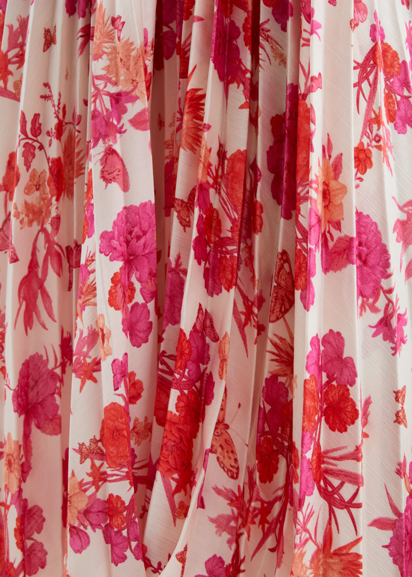 Preta Maxi Dress - Magenta Floral - Image 9