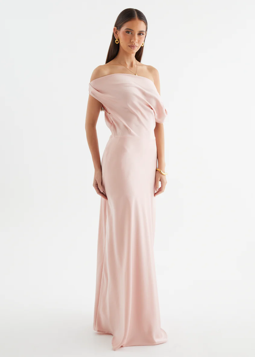 Rae Off Shoulder Maxi Dress - Blush - Image 5