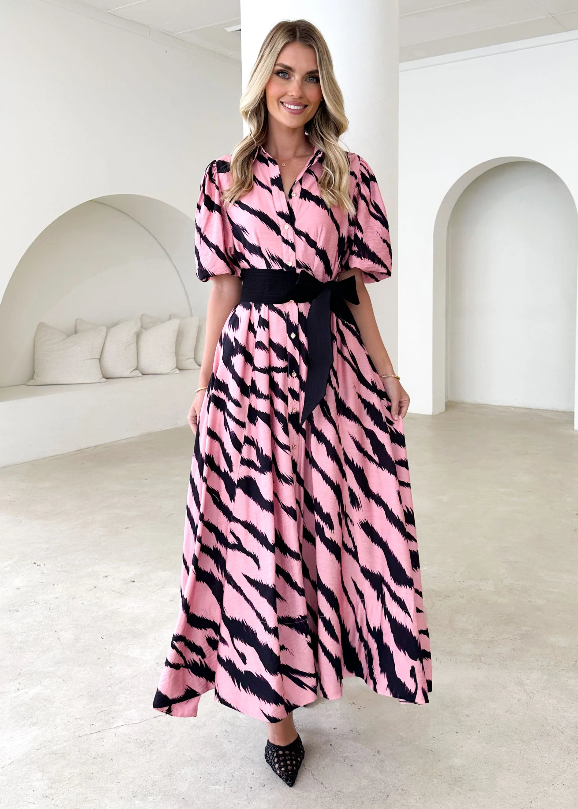 Rambler Maxi Dress - Pink Zebra - Image 4
