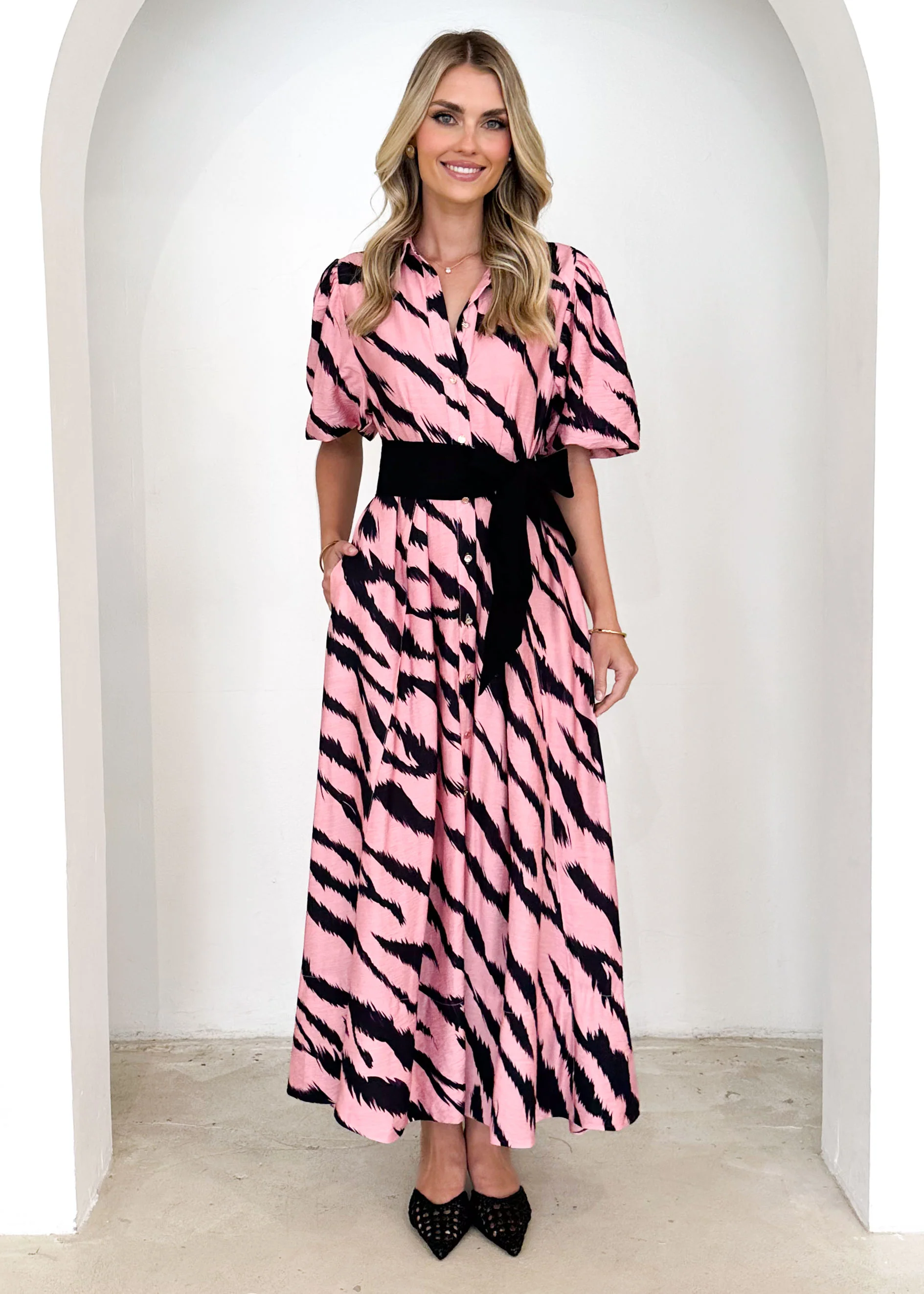 Rambler Maxi Dress - Pink Zebra - Image 6