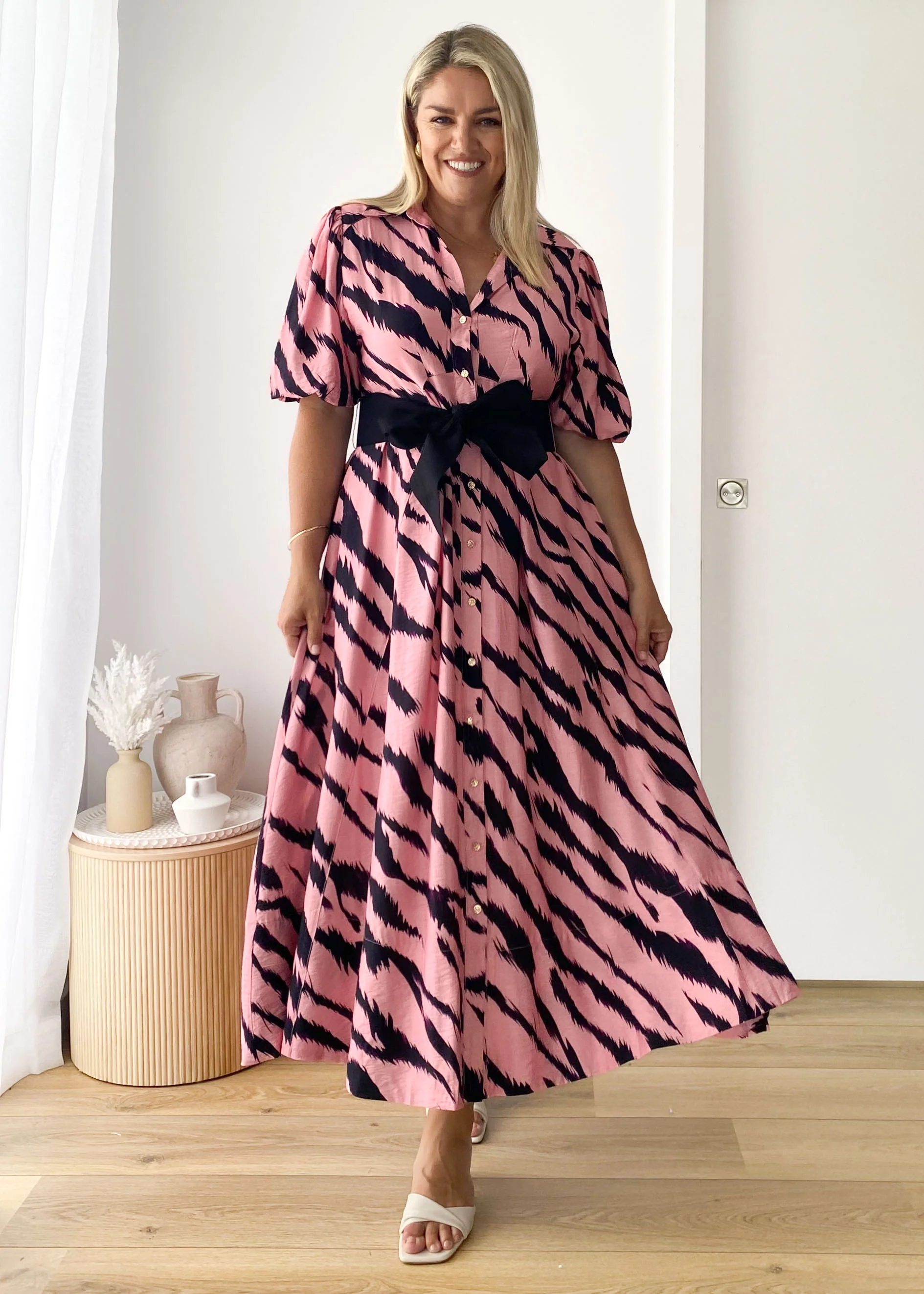 Rambler Maxi Dress - Pink Zebra - Image 7