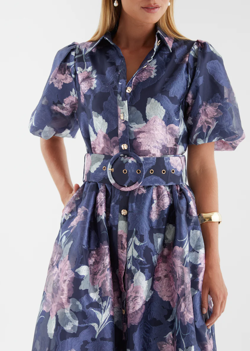 Ramina Maxi Dress - Midnight Floral - Image 8