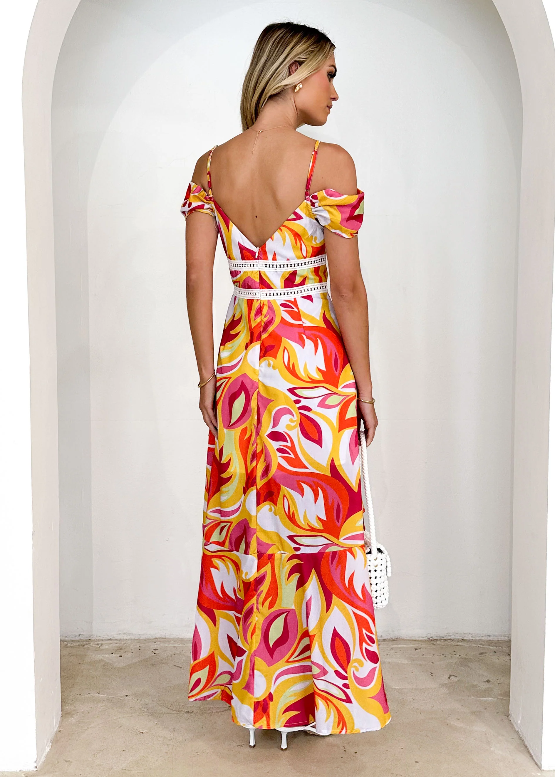 Rebecca Maxi Dress - Lime Floral - Image 7