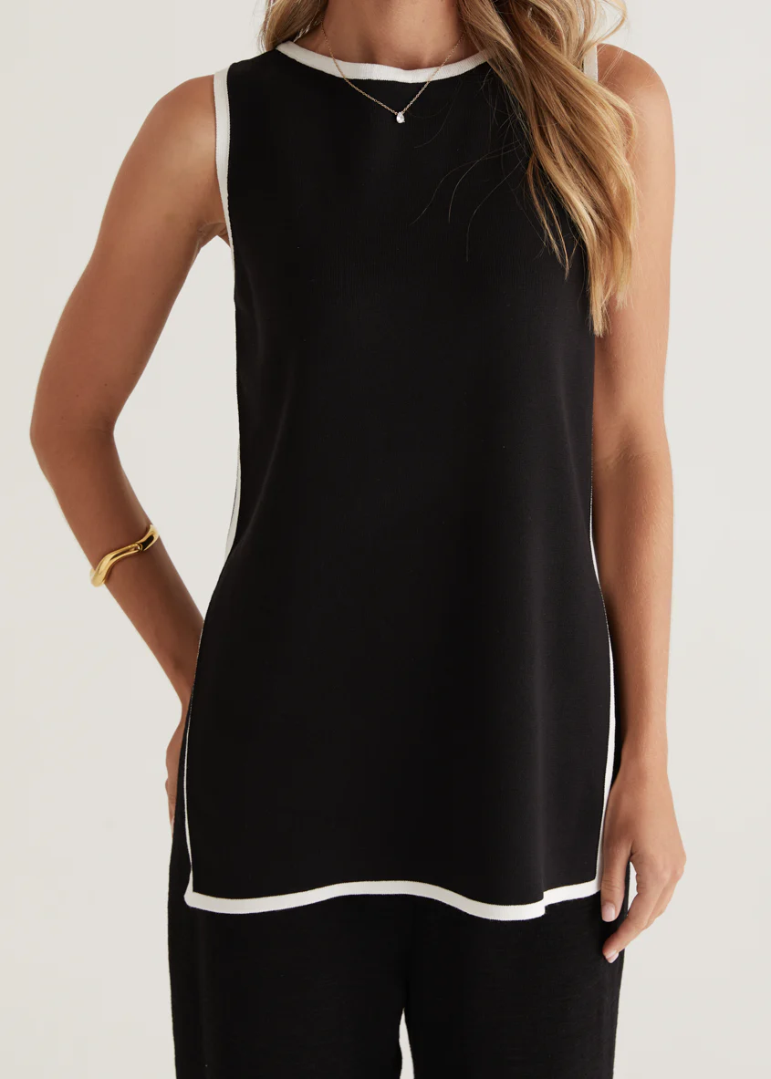 Regal Knit Top - Black - Image 9