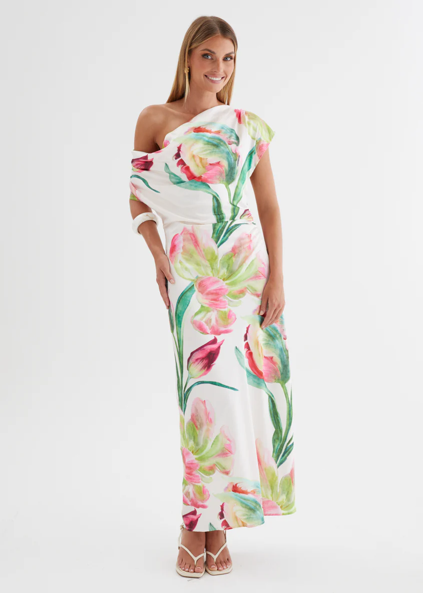 Remi Floral Midi Dress - Pink Orchid - Image 10