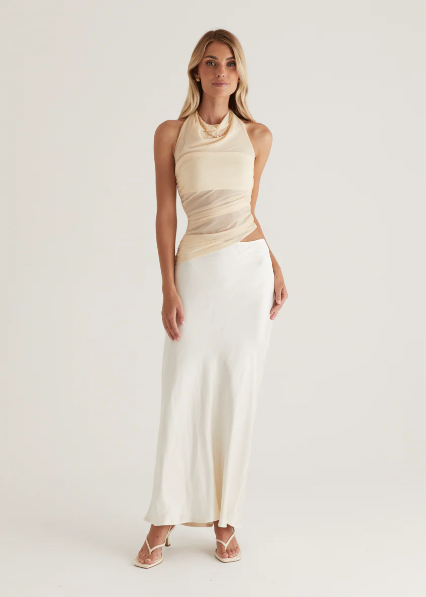 Renata Halter Maxi Dress - Butter - Image 4
