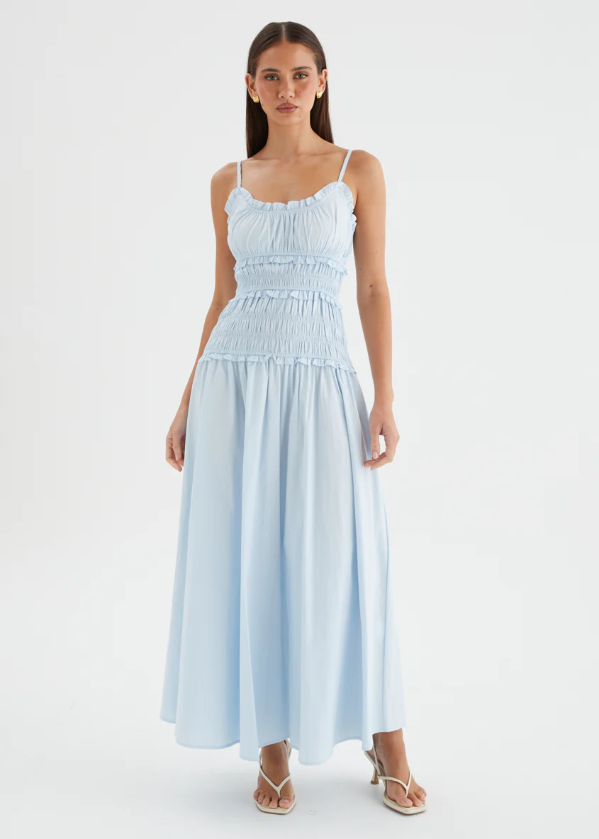 Rihana Maxi Dress - Blue - Image 3