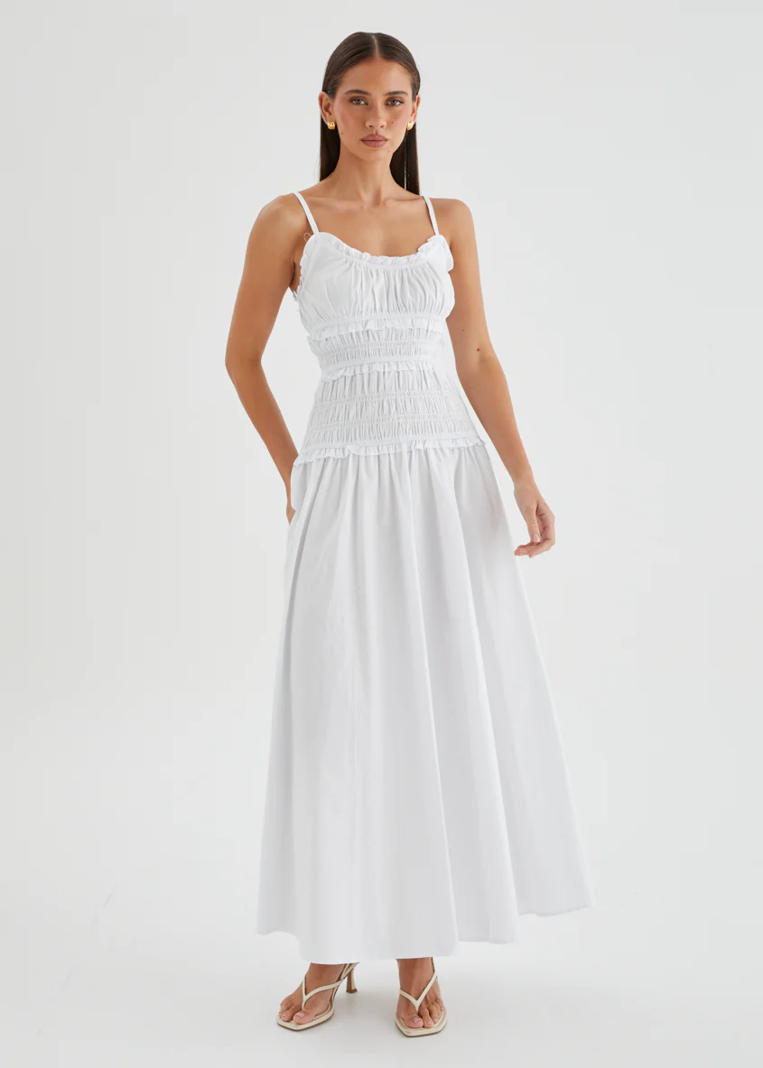 Rihana Maxi Dress - Off White - Image 6