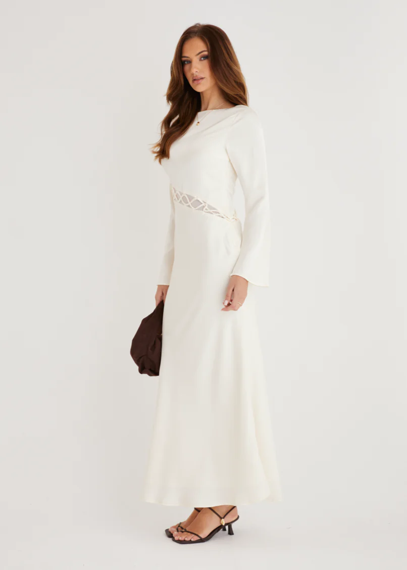 Roby Maxi Dress - Cream - Image 6