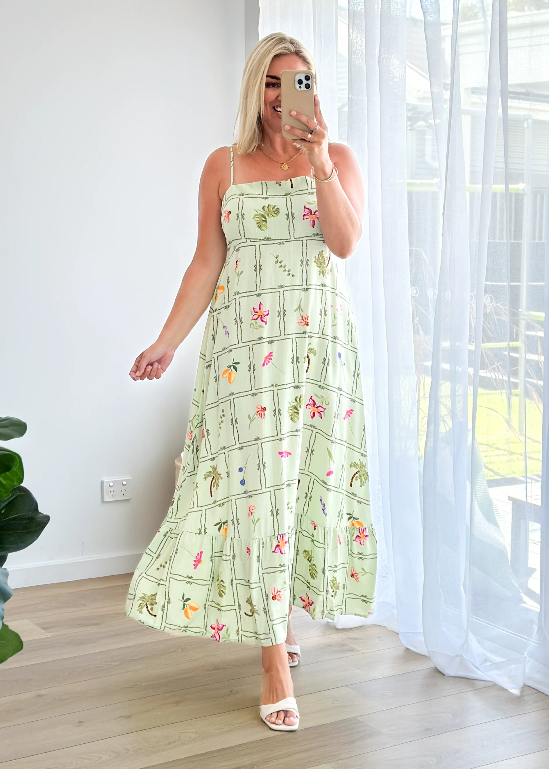 Romara Maxi Dress - Sage Iris - Image 6