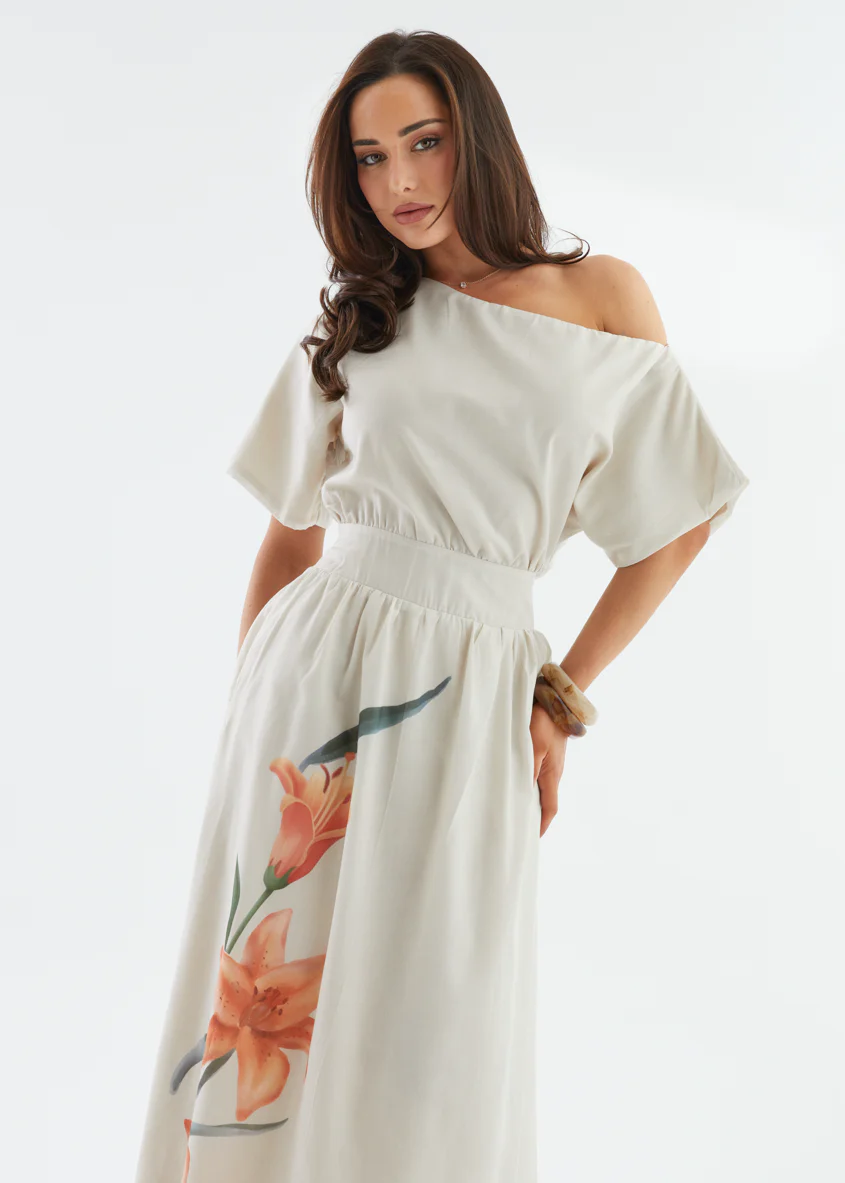 Rue Drop Shoulder Maxi Dress - Orange Lily - Image 10
