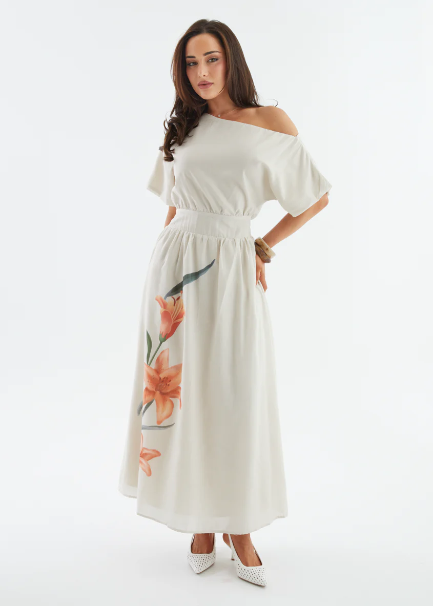 Rue Drop Shoulder Maxi Dress - Orange Lily - Image 12