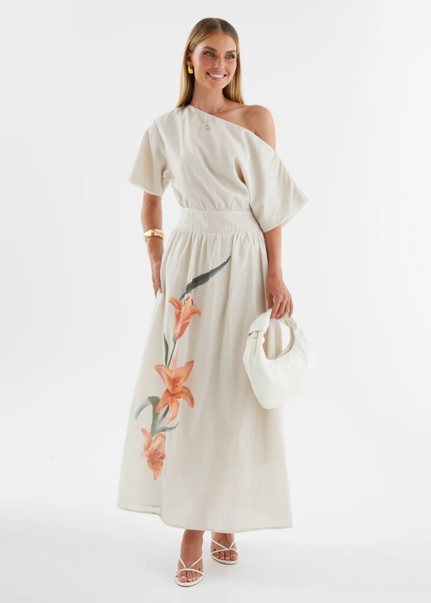 Rue Drop Shoulder Maxi Dress - Orange Lily - Image 3