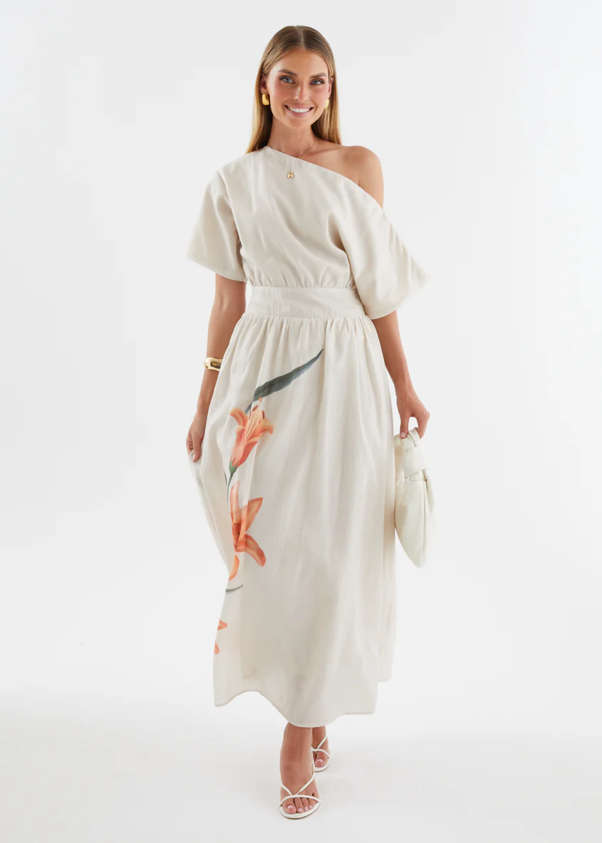 Rue Drop Shoulder Maxi Dress - Orange Lily - Image 5