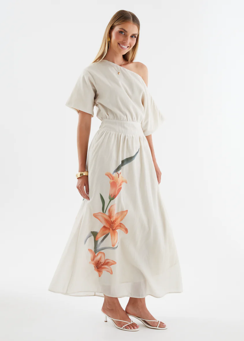 Rue Drop Shoulder Maxi Dress - Orange Lily - Image 6