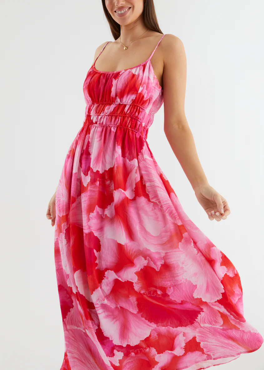 Rylie Maxi Dress - Strawberry Abstract - Image 6