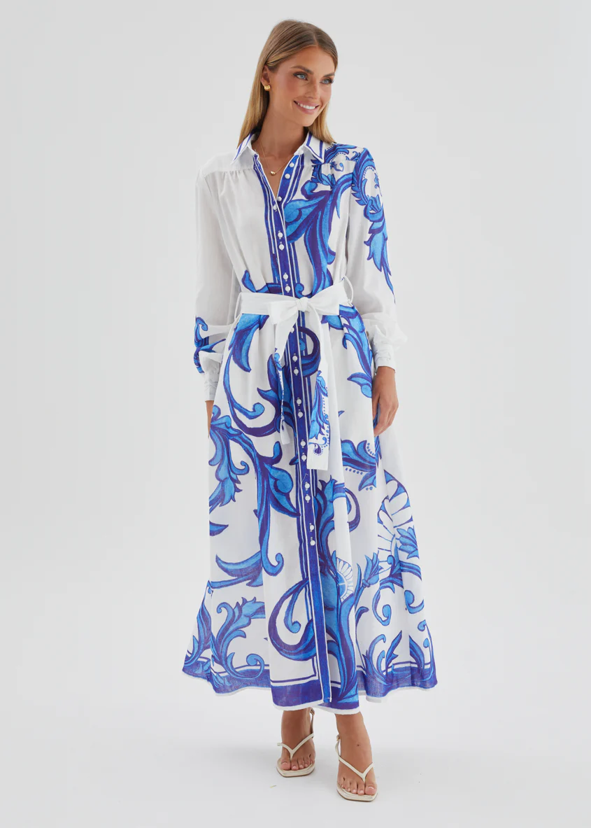 Sage Maxi Dress - Blue Zayna - Image 2