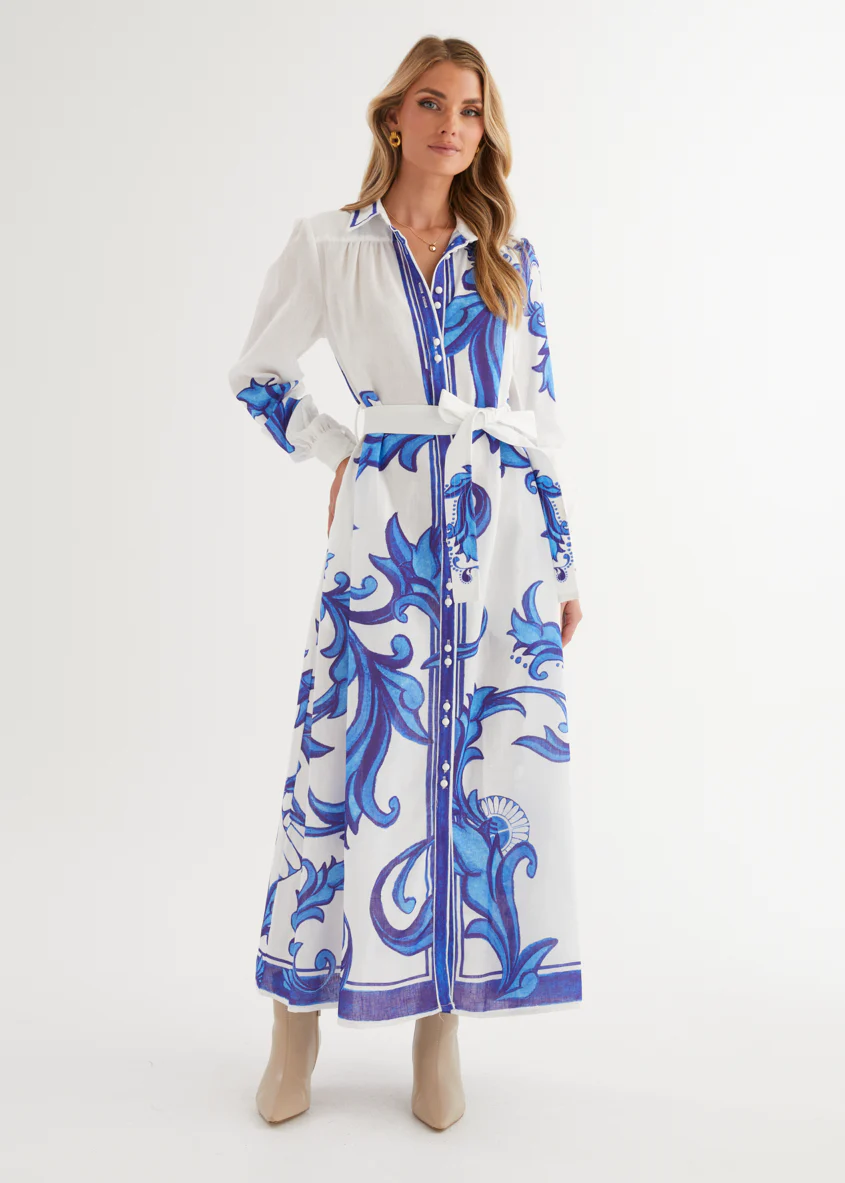 Sage Maxi Dress - Blue Zayna - Image 8