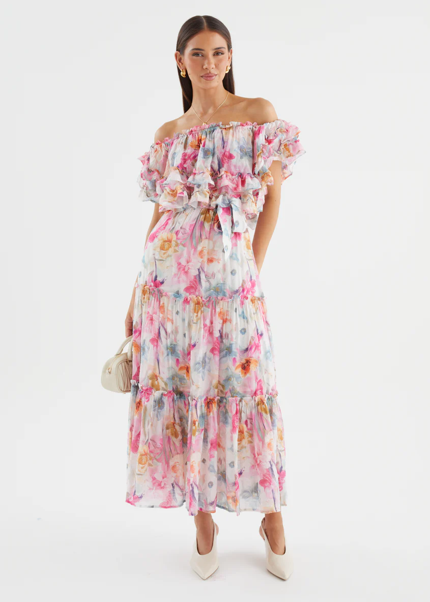 Samara Maxi Dress - Pink Blooms - Image 6