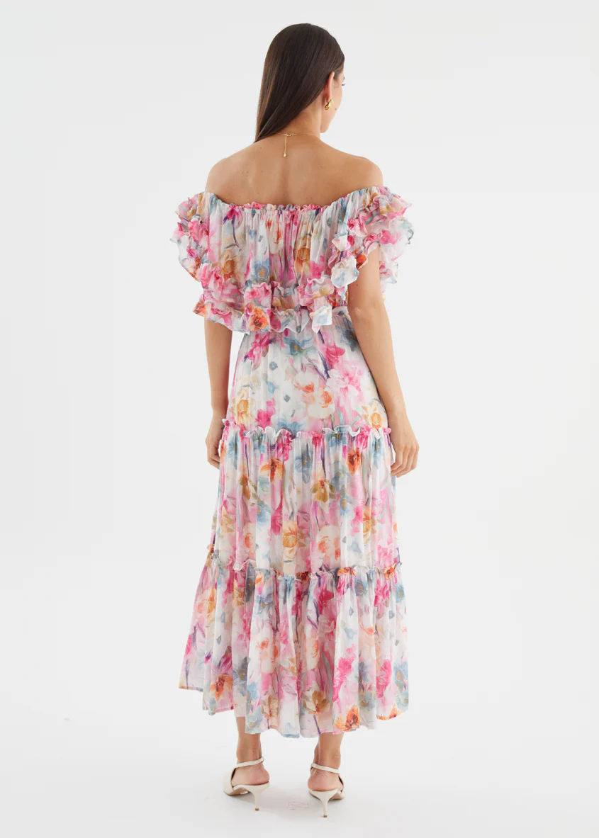 Samara Maxi Dress - Pink Blooms - Image 8