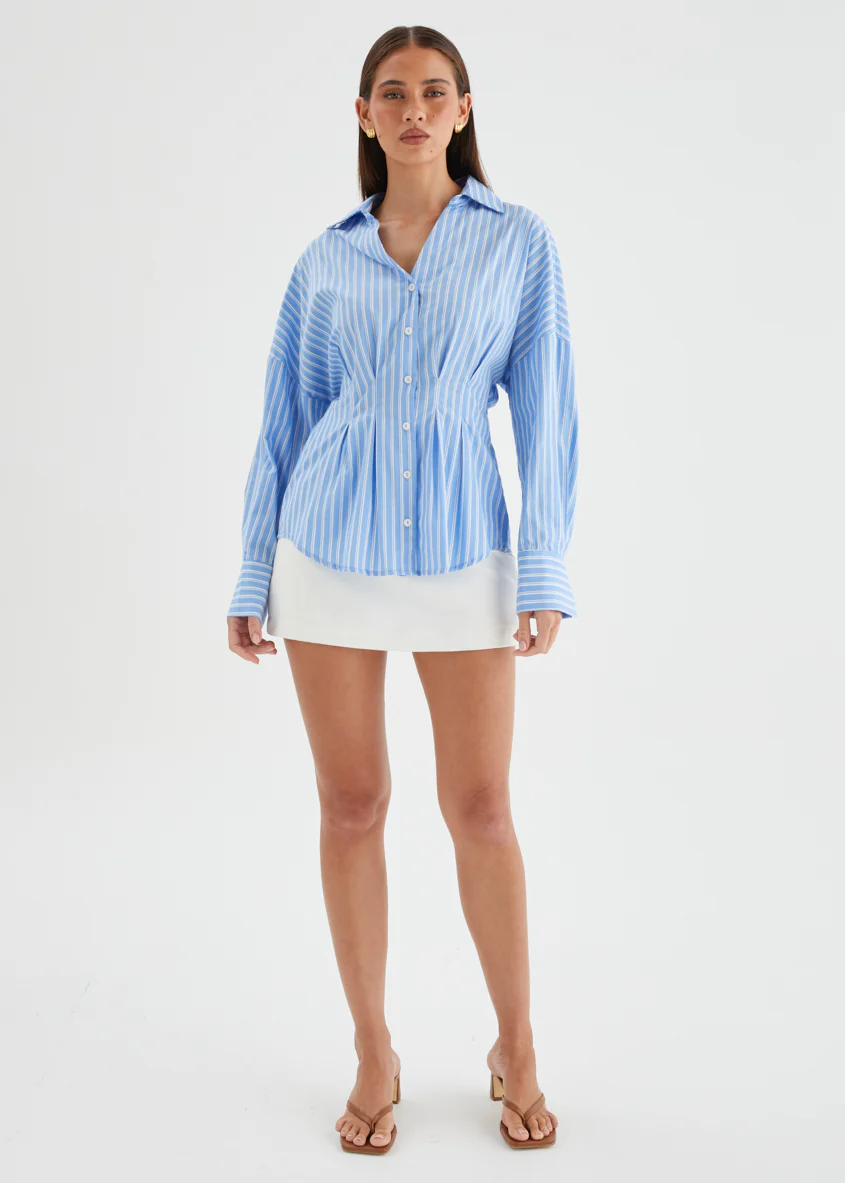 Sampson Shirt - Sky Stripe