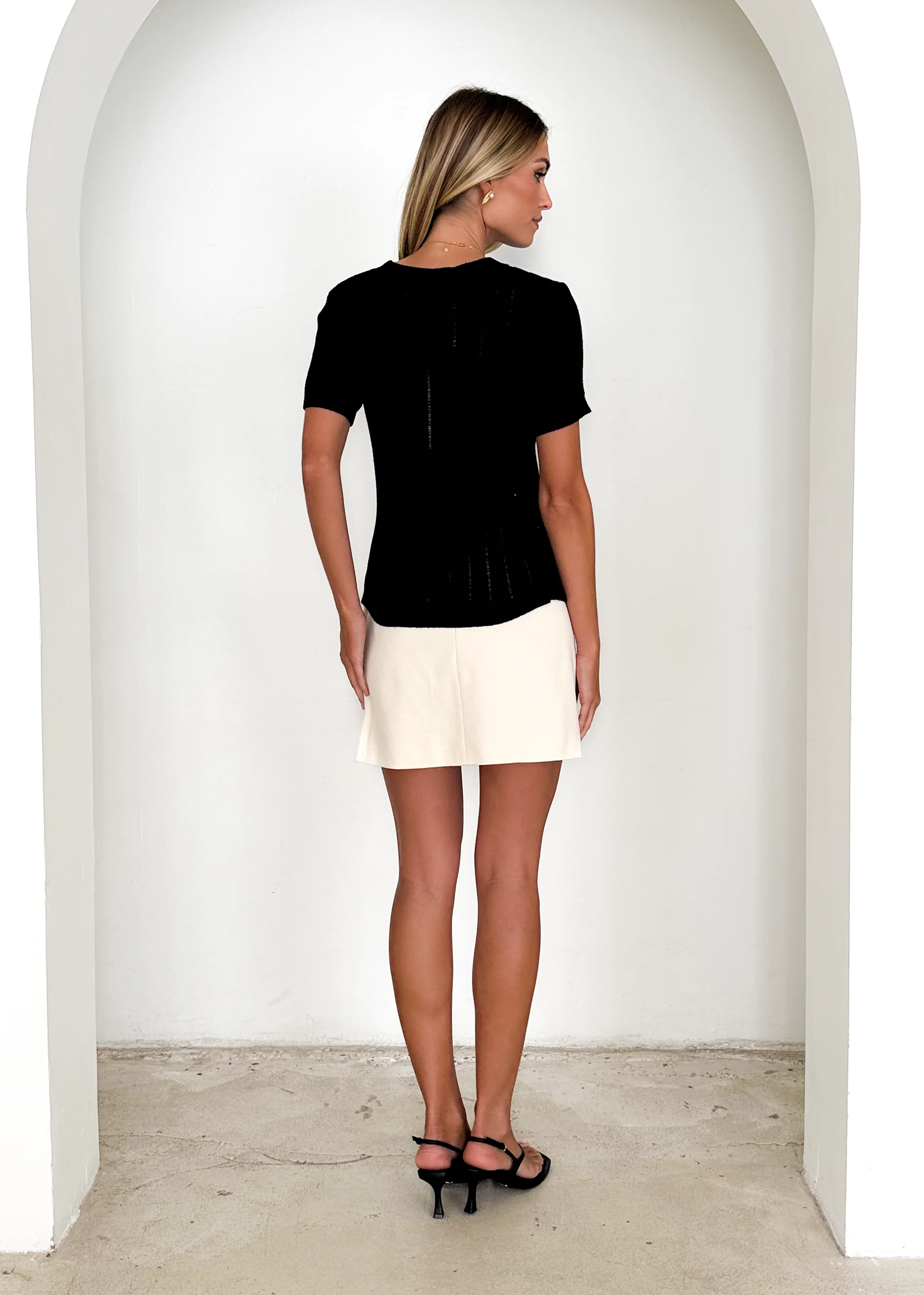 Sanoma Knit Top - Black - Image 5