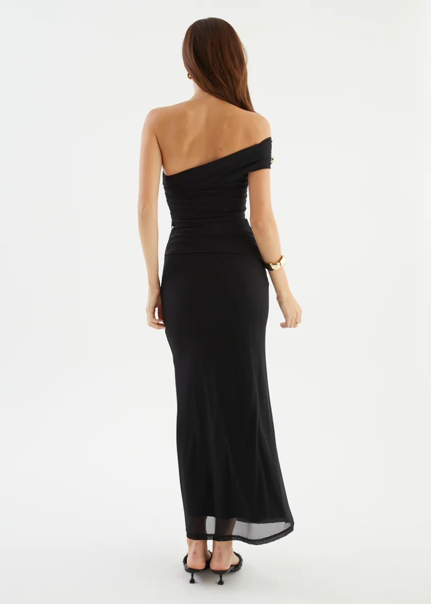 Santanna Mesh Maxi Skirt - Black - Image 16