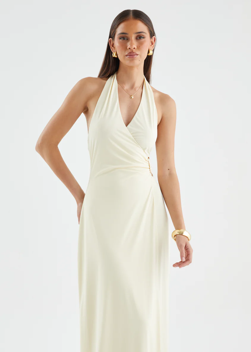 Saskie Halter Maxi Dress - Banana - Image 5