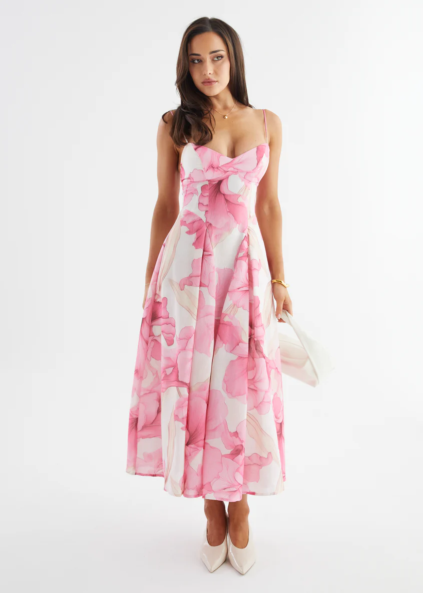 Selina Maxi Dress - Pink Petal