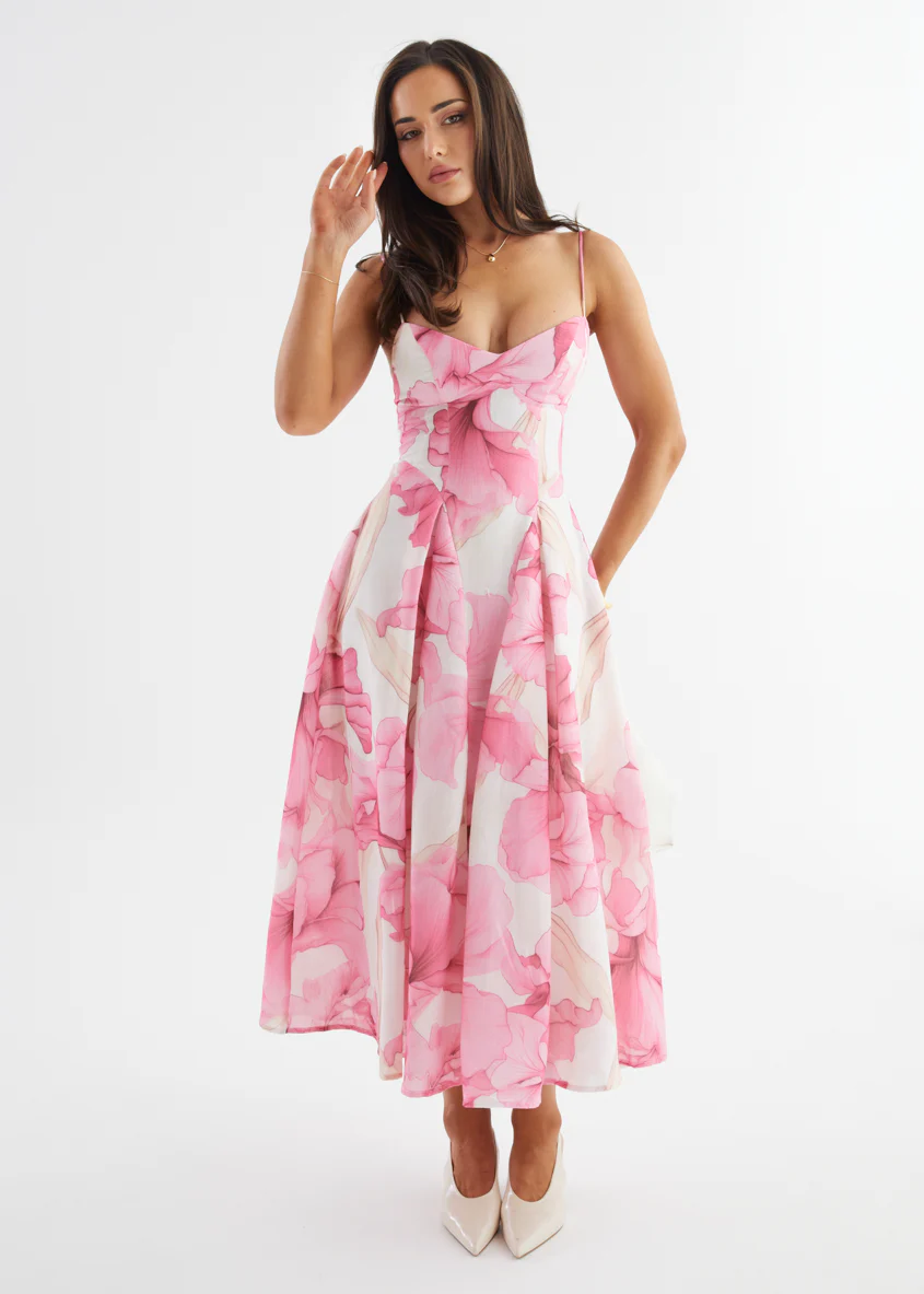 Selina Maxi Dress - Pink Petal - Image 5