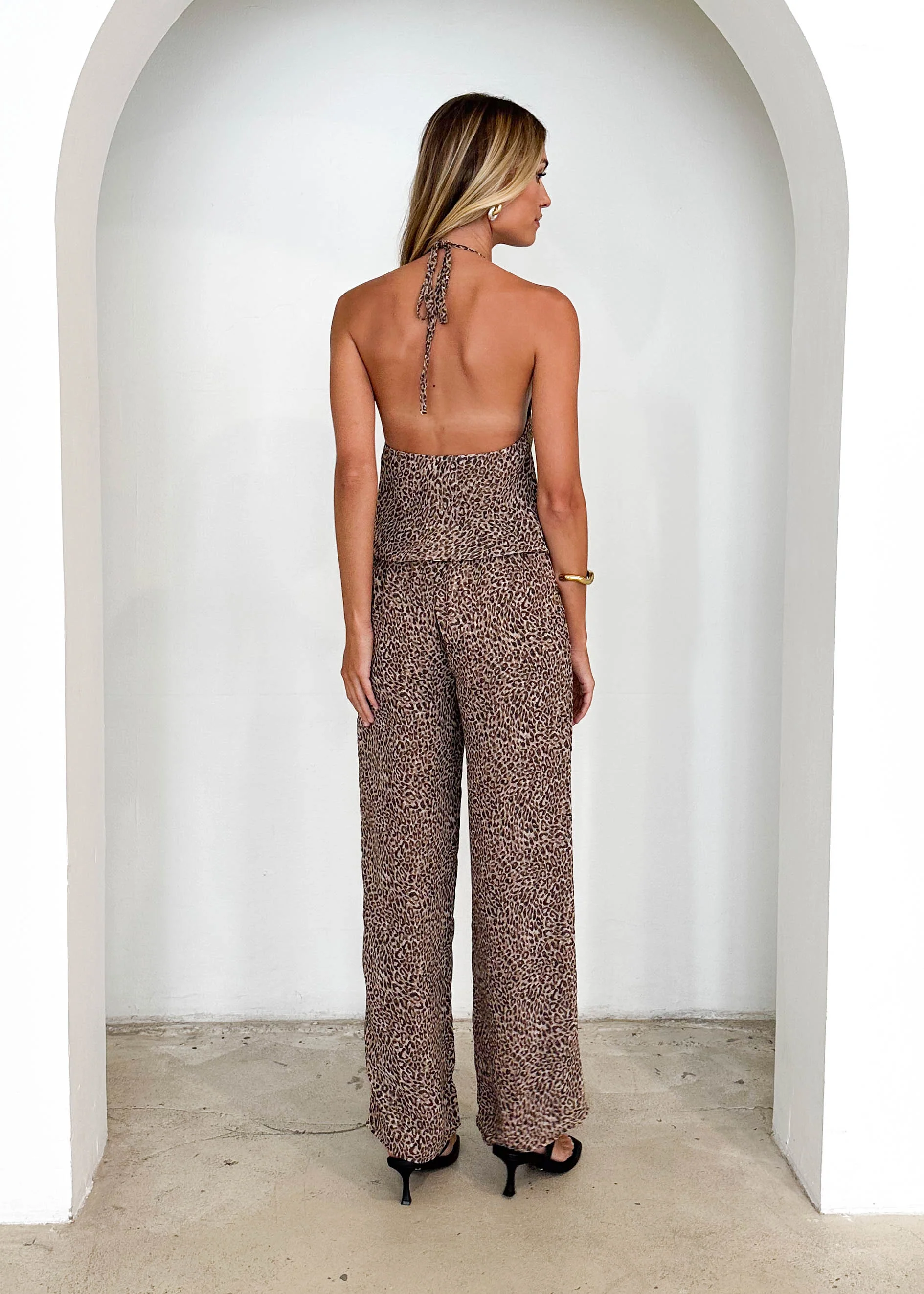 Shady Halter Top - Leopard - Image 7