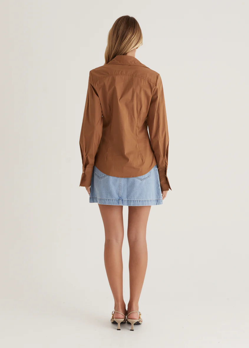 Sianna Shirt - Camel - Image 8