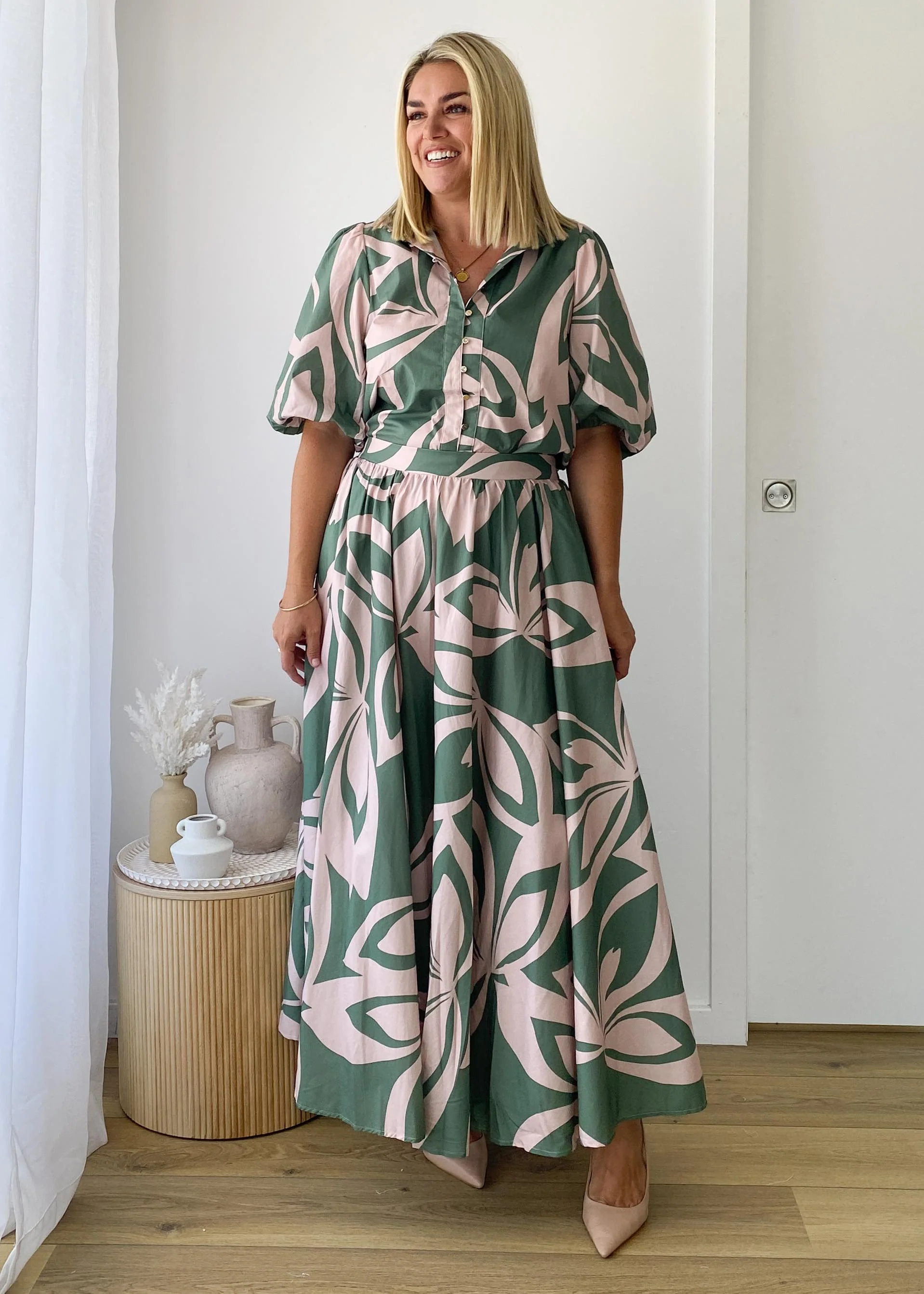 Simone Blouse - Fern Abstract - Image 4
