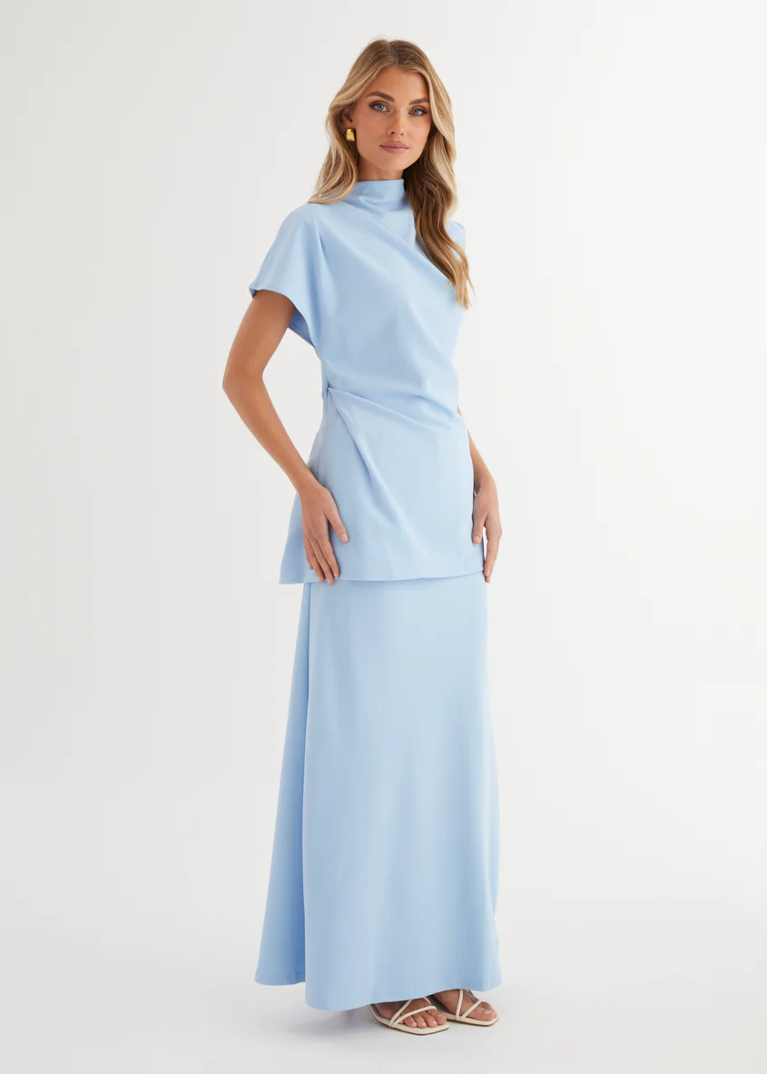 Solace Maxi Skirt - Blue - Image 4