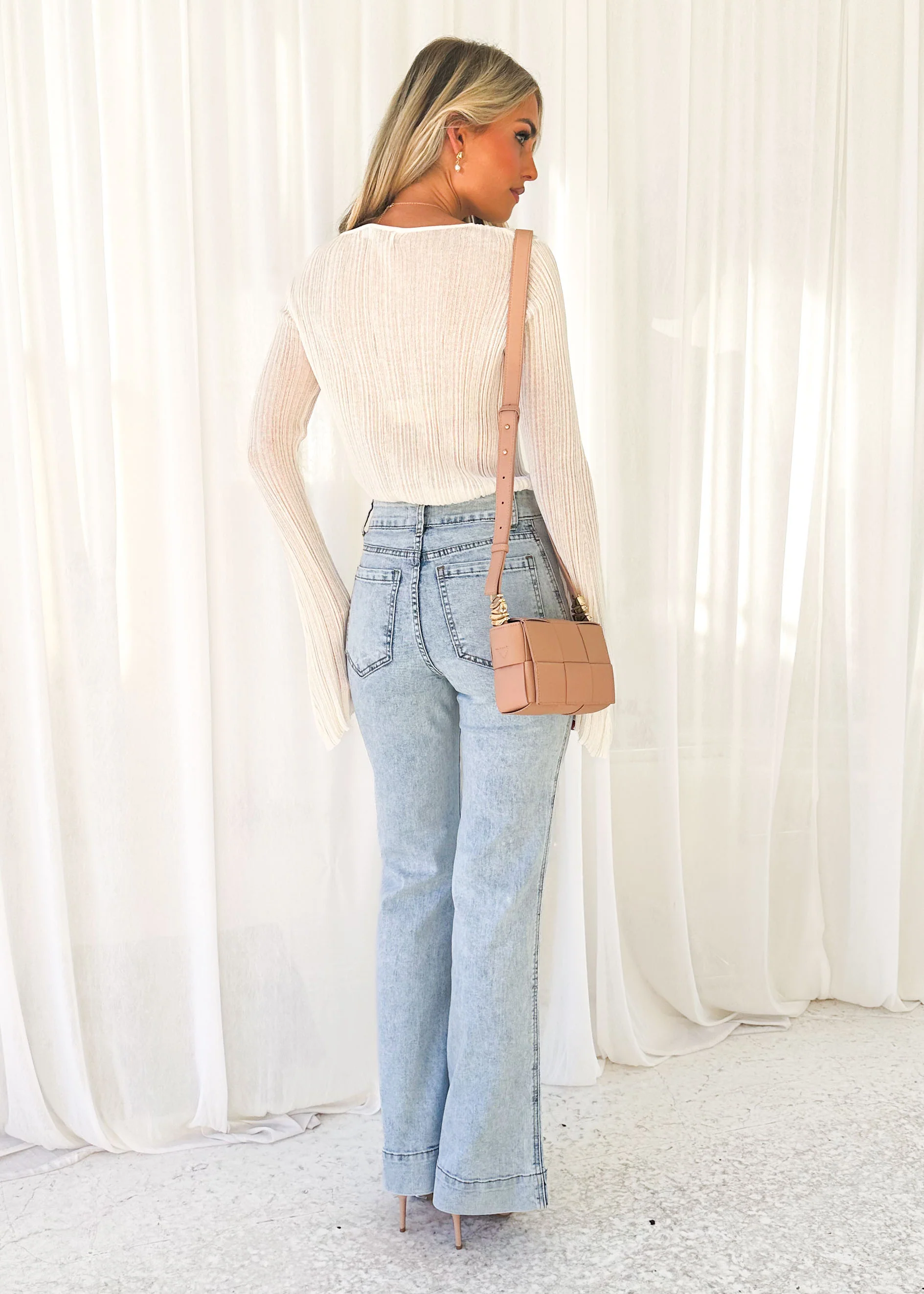 Solita Wide Leg Jeans - Blue - Image 7