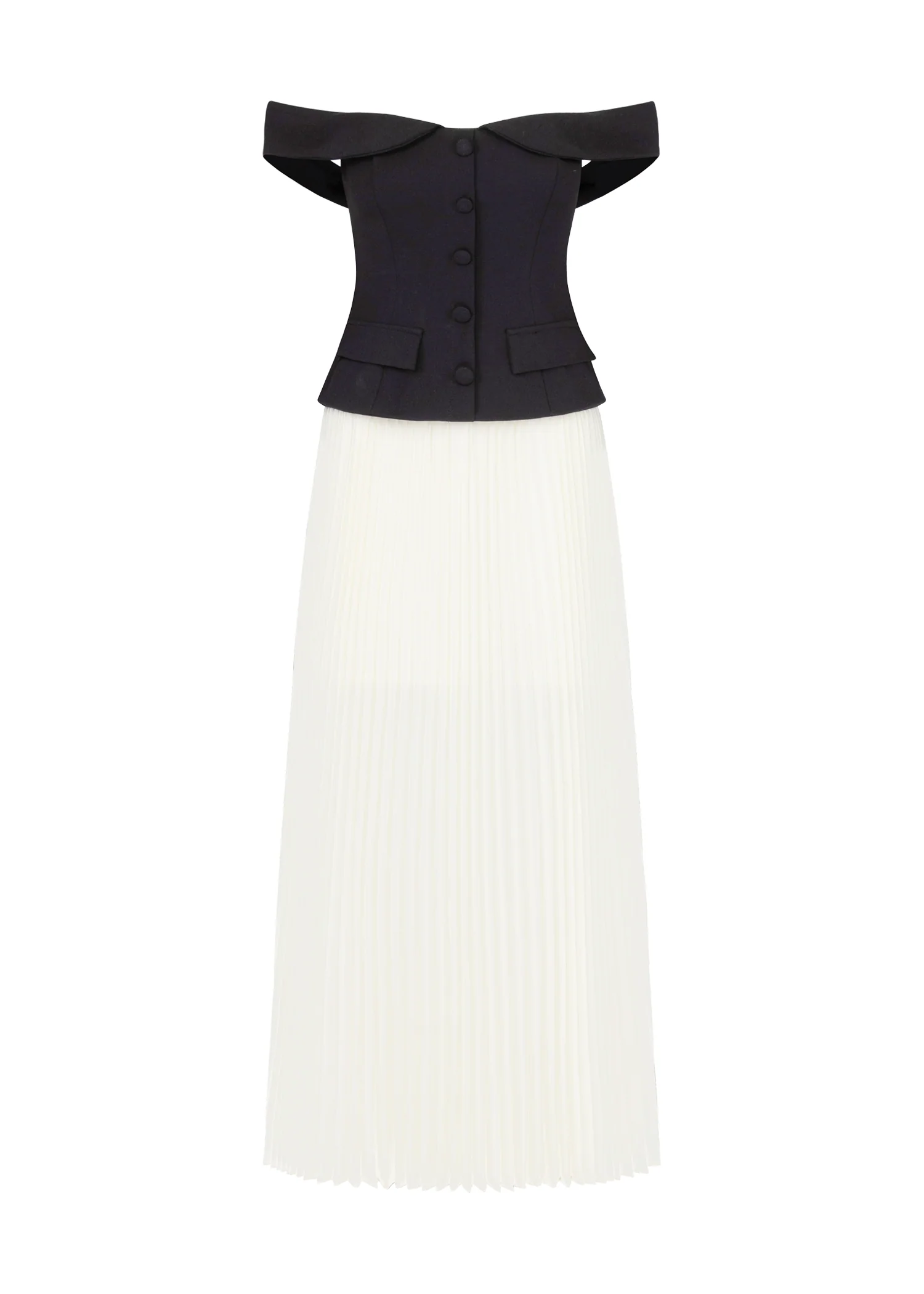 Sorelli Off Shoulder Midi Dress - Black Splice - Image 4
