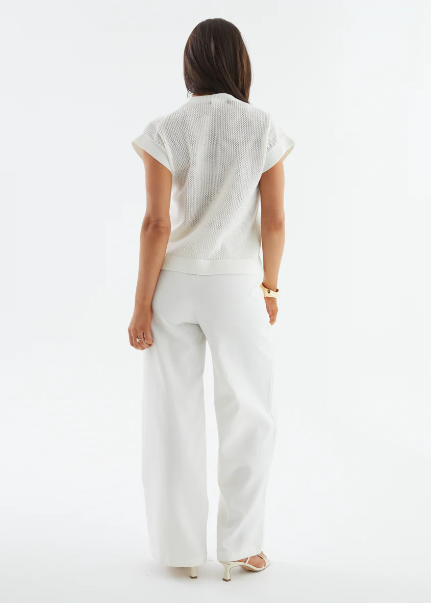 Staria Knit Top - Off White - Image 6