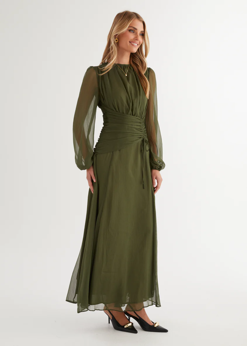 Starstruck Maxi Dress - Olive - Image 13