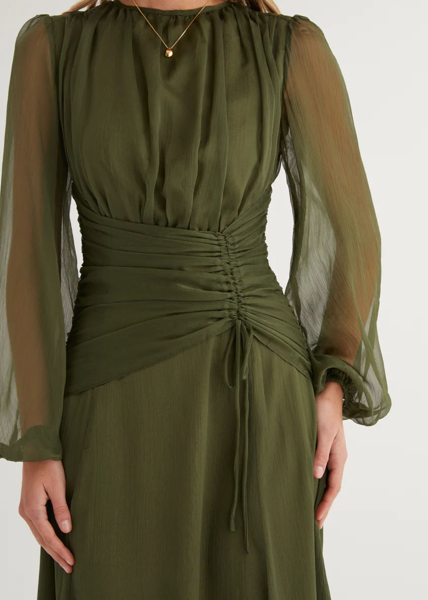 Starstruck Maxi Dress - Olive - Image 15