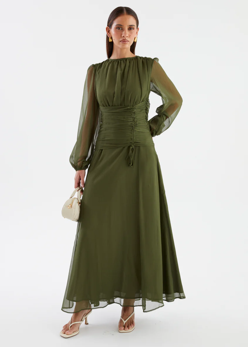Starstruck Maxi Dress - Olive - Image 4