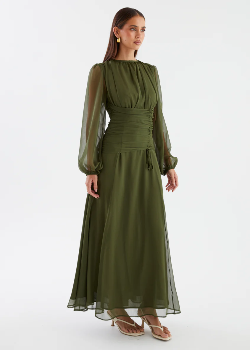 Starstruck Maxi Dress - Olive - Image 5