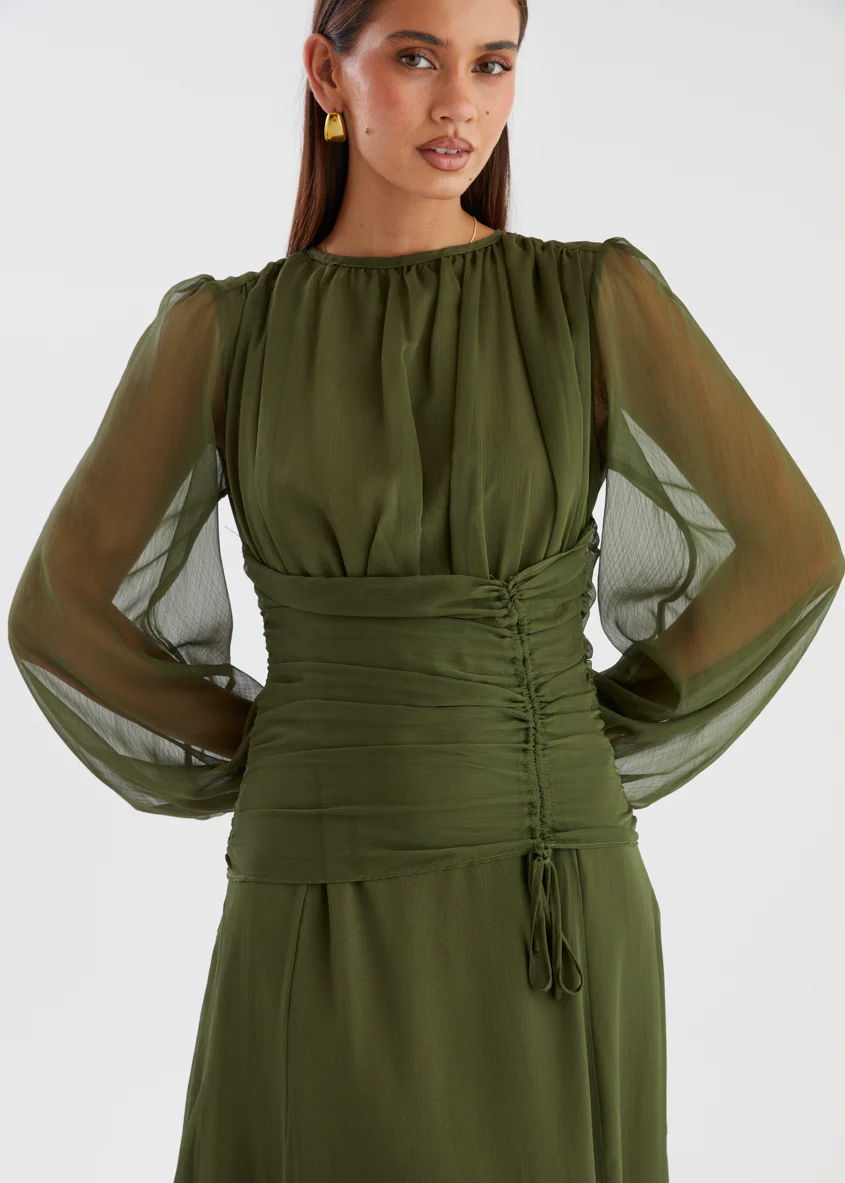 Starstruck Maxi Dress - Olive - Image 7